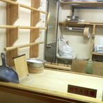 吾妻橋 やぶそば - 店舗奥にある蕎麦打ち場