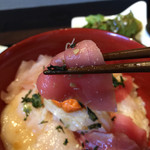 北地蔵 - 海鮮丼ランチ 中トロいただきます！