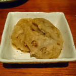 初代　おかわりや  - れんこんの豚ミンチはさみ煮（おかわり自由）