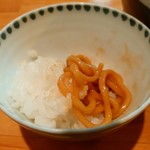 濃厚魚介らぅ麺 純 - ご飯に良く合います。