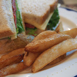 テディ・ルーズヴェルト・ラウンジ - パストラミのグラハムサンドウィッチ、フライドポテト添え