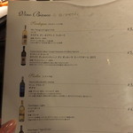 PIZZA PAZZA Italiana - ワインメニュー(’15.05月)