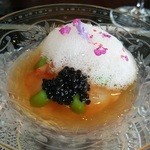 表参道うかい亭 - ボタン海老とキャビアのジュレ