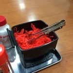 船場ラーメン - 紅生姜