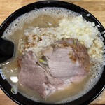 閃光舎 - 二郎風らーめん・ニンニク入り＋ニンニク１個増し
