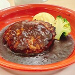 ガスト - 料理写真:粗挽き肉厚ステーキ風ハンバーグランチ　989円
