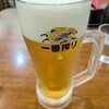 そば処 うどんや - 生ビール（600円）、こちらは2杯頼んだ。