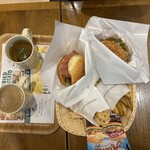 フレッシュネスバーガー - 料理写真:バーガーセットの全貌(*´∀`*)
