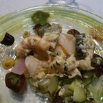 シャトー　ラ・パルム・ドール - 赤玉ねぎの甘酢感
きゅうり甘さ控えめな甘酢感で
スッキリと味わいが締まり、美味しいな♪