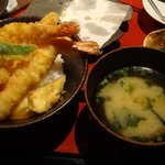福岡 海山邸 - 天茶丼セット
