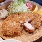 とんかつ かつせい - 特ロースかつ断面◎2015/5