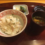 中善 - 2015年5月。ぐじと新生姜のごはん。