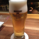 小橋金造商店 - まずはビールで乾杯(=´∀｀)人(´∀｀=)