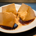 FUMUROYA CAFE - わらび餅に黒蜜をかけて