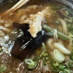 岩屋烏冬 - 1cmの厚さの椎茸、太めのごぼう天、蕨