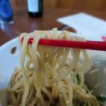 カウボーイカレー - ワイルドアメリカンカレーつけ麺、さすがの麺です、美味い！