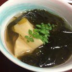 京料理 あと村 本店 - わかめと筍の酢のもの