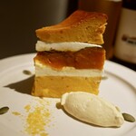 UNITY CAFE - 濃いかぼちゃのバスクチーズケーキ