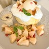 ソレイユカフェ - 桃の天使のパンケーキ
