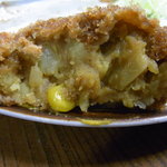 大衆酒場 斎藤 - ｶﾚｰｺﾛｯｹ断面