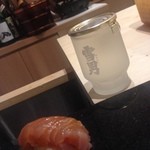 鮨 心白 - 【握り】キハダマグロ（石垣島、21日熟成！）（2015.04.11）