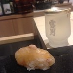 鮨 心白 - 【握り】うまづらはぎ（福井、3日熟成）（2015.04.11）