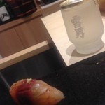 鮨 心白 - 【握り】鯵（小田原、3日熟成）（2015.04.11）