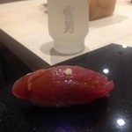 鮨 心白 - 【握り】鰹（鹿児島、3日熟成）（2015.04.11）