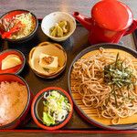 そば処 まつば - 料理写真:ざるそば定食　1460円