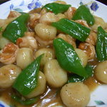 中国料理味味 - 海老とくわい炒め（'10/4）
