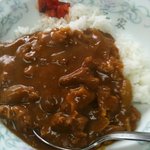 金子家 - 半カレー、結構量あります！バラ肉のカレーがいい！