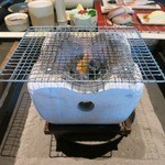 竹ふえ - しいたけを焼くための七輪です。