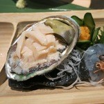 竹ふえ - 鮑の刺身です。