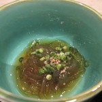 海鮮処松月亭 - もう少し暑くなって来たんで小鉢はトコロテン、日本の朝食には欠かせない一品です。
            