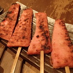 炭火焼専門食処 白銀屋 - 赤てん串焼き