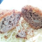 ウチョウテン - (ランチ)メンチカツを割ってみた