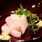 wasabi - すずきの昆布締め