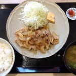 ゆかんち - 生姜焼き定食　1,300円