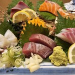 個室居酒屋 土佐将軍 魁宴 - 刺身の一つ一つが分厚すぎ！