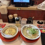 天下一品 - 料理写真:ラーメンこってり920円&こってり天津飯370円