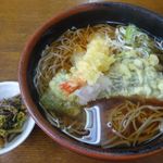 富士尾山荘 - 天ぷらそば