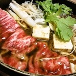 すき焼 三光舎 - “竹”特選牛ロースすき焼