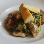田舎の洋食屋 キッチン フレカンテ  - ハンバーグ…筍の存在感が凄い！