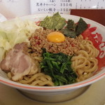 はし友ラーメン - 2015年5月　まぜそば大盛り（1030円）