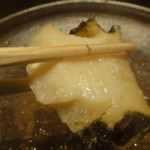 御料理 堀川 - 先付け・・・蒸し鮑・・・オーチャン・ど～ぞ～＾＾