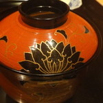 御料理 堀川 - 御飯・・・青さ海苔のすまし汁