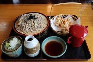ゆうすげ - かき揚げ天ざる蕎麦