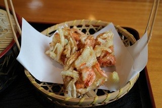 ゆうすげ - かき揚げ天ざる蕎麦