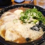 がむしゃら - 純とんこつラーメン(半熟煮玉子入)850円