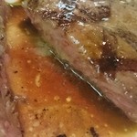 ステーキハウスそよかぜ - 切ったステーキ
